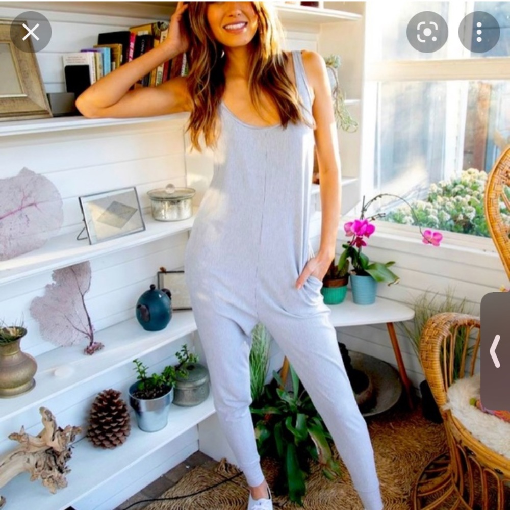 Smash + Tess Light Gray Jumpsuit